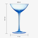 Colored Coupe Glasses Set Of 6 12 Oz Classic Cocktail Glassware For Champagne Martini Manhattan Cosm by The Wine Savant