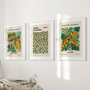 Flower Market, Kusama Art Prints. Modern Tropical Wall Decor by Wall Art Set
