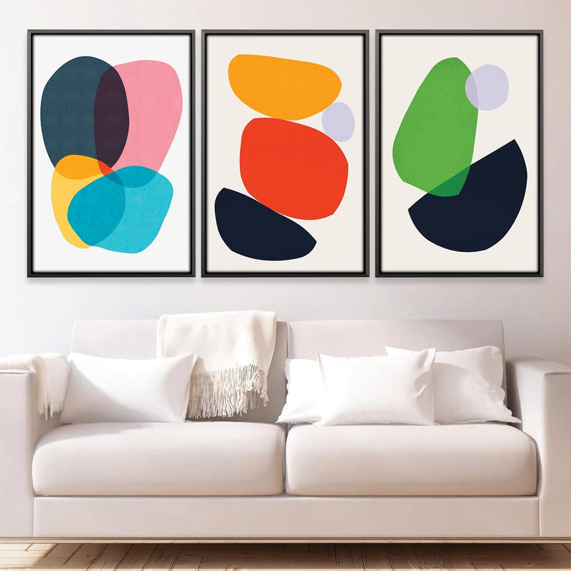 Colorful Abstract Shapes Canvas