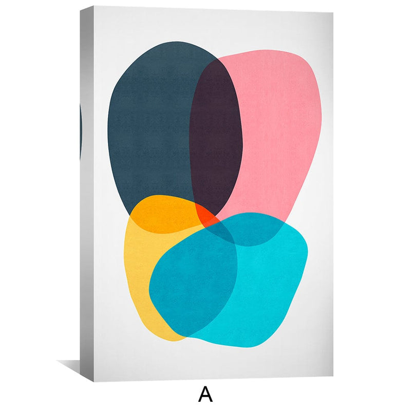 Colorful Abstract Shapes Canvas