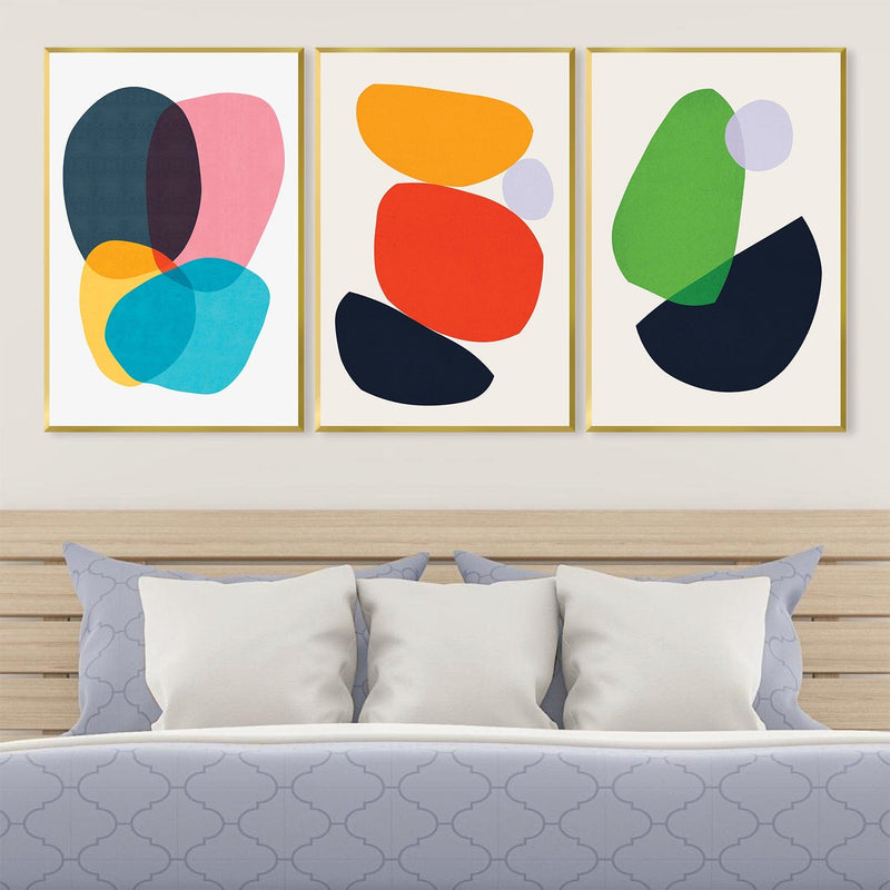 Colorful Abstract Shapes Canvas