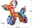 Colorful balloon dog statue – living room glossy art decor by Decorbites