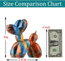 Colorful balloon dog statue – living room glossy art decor by Decorbites