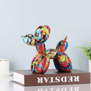 Colorful balloon dog statue – living room glossy art decor by Decorbites