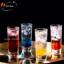 Colorful bullet cocktail glass set of 6 for the kitchen tray by Decorbites