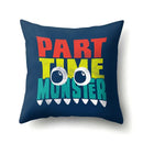 Colorful cartoon dino baby pillowcase bedroom cushion cover by Decorbites