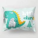 Colorful cartoon dinosaur pillowcase kids bedroom decor by Decorbites