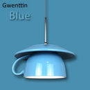 GobekUsa Ceramic Cup Pendant Light: Stylish LED Hanging Lamp for Home Decor and Kitchen