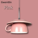 GobekUsa Ceramic Cup Pendant Light: Stylish LED Hanging Lamp for Home Decor and Kitchen