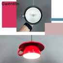 GobekUsa Ceramic Cup Pendant Light: Stylish LED Hanging Lamp for Home Decor and Kitchen