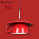 GobekUsa Ceramic Cup Pendant Light: Stylish LED Hanging Lamp for Home Decor and Kitchen