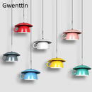 GobekUsa Ceramic Cup Pendant Light: Stylish LED Hanging Lamp for Home Decor and Kitchen