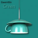 GobekUsa Ceramic Cup Pendant Light: Stylish LED Hanging Lamp for Home Decor and Kitchen