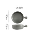 Colorful ceramic single handle salad bowl dining room tableware by Decorbites
