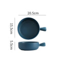 Colorful ceramic single handle salad bowl dining room tableware by Decorbites