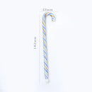 Colorful christmas long handle candy cane glass stirring stick kitchen by Decorbites