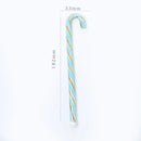 Colorful christmas long handle candy cane glass stirring stick kitchen by Decorbites