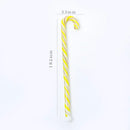 Colorful christmas long handle candy cane glass stirring stick kitchen by Decorbites