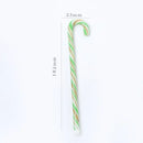 Colorful christmas long handle candy cane glass stirring stick kitchen by Decorbites