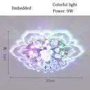 Colorful crystal flower ceiling light fixture for living room by Decorbites