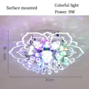 Colorful crystal flower ceiling light fixture for living room by Decorbites