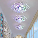 Colorful crystal flower ceiling light fixture for living room by Decorbites