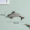 Colorful dolphin fish ocean ceramic wall decoration children's room by Decorbites
