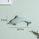 Colorful dolphin fish ocean ceramic wall decoration children's room by Decorbites