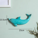 Colorful dolphin fish ocean ceramic wall decoration children's room by Decorbites