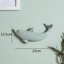 Colorful dolphin fish ocean ceramic wall decoration children's room by Decorbites