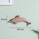 Colorful dolphin fish ocean ceramic wall decoration children's room by Decorbites