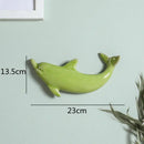 Colorful dolphin fish ocean ceramic wall decoration children's room by Decorbites