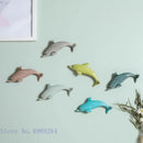 Colorful dolphin fish ocean ceramic wall decoration children's room by Decorbites