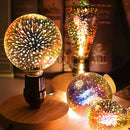 Colorful fireworks 3d glass sphere table lamp bedroom night light by Decorbites