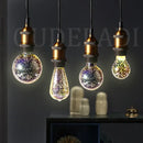 Colorful fireworks 3d glass sphere table lamp bedroom night light by Decorbites