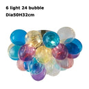 GobekUsa Glass Bubble Chandelier Pendant Light for Living Room & Bedroom