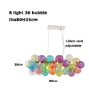 GobekUsa Glass Bubble Chandelier Pendant Light for Living Room & Bedroom