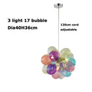 GobekUsa Glass Bubble Chandelier Pendant Light for Living Room & Bedroom