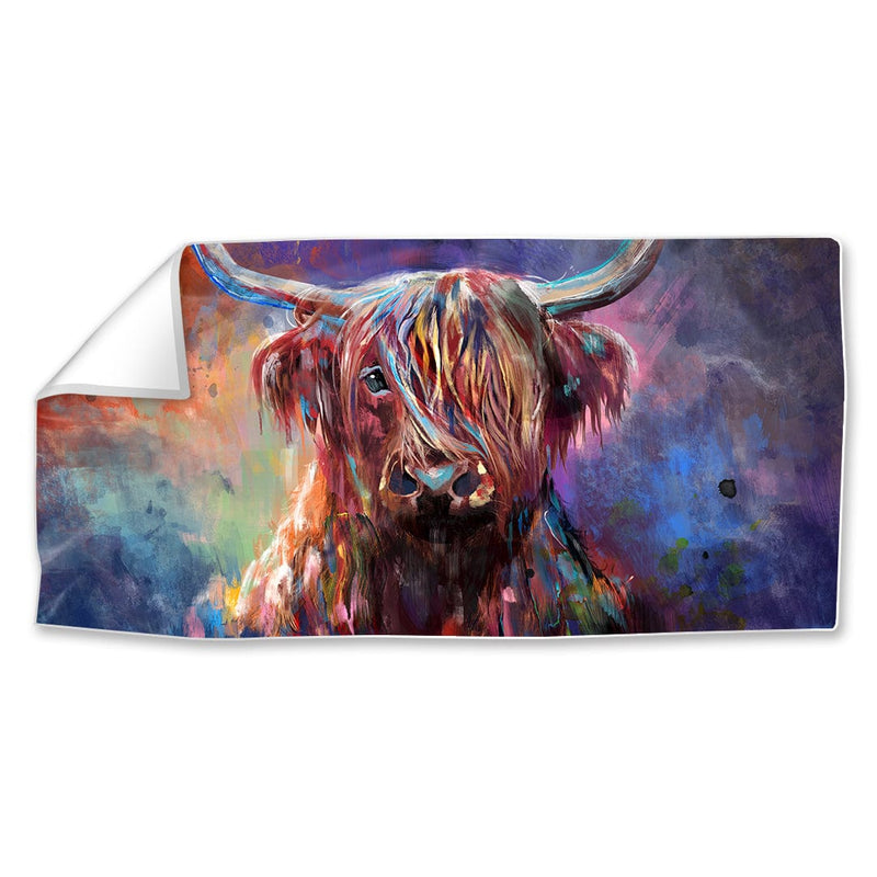 Colorful Highland Cow Easy Build Frame