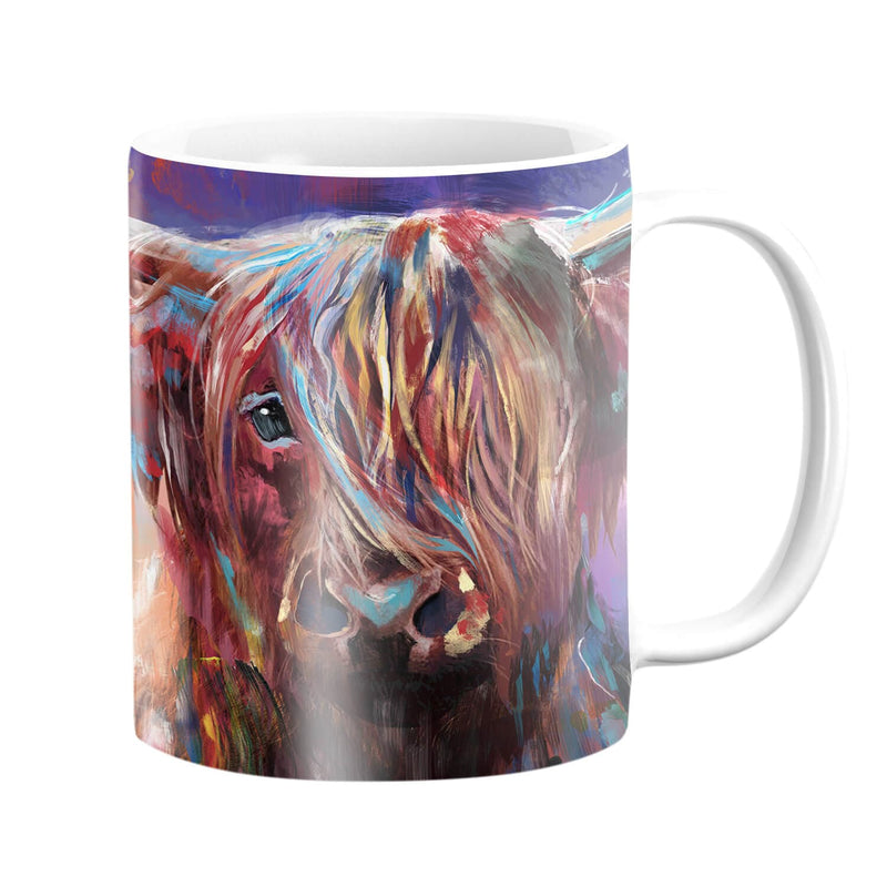 Colorful Highland Cow Mug