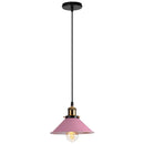 Colorful industrial loft pendant light kitchen cone lamp brass finish by Decorbites