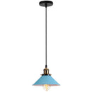 Colorful industrial loft pendant light kitchen cone lamp brass finish by Decorbites