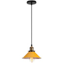 Colorful industrial loft pendant light kitchen cone lamp brass finish by Decorbites