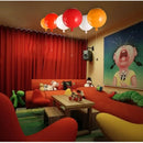 GobekUsa Kids' Balloon Pendant Chandelier LED Hanging Lamp for Living Room