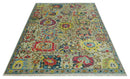 Multicolor Oushak Wool Area Rug - Traditional Hand Knotted Turkish by The Rug Decor