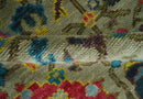 Multicolor Oushak Wool Area Rug - Traditional Hand Knotted Turkish by The Rug Decor