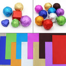 Colorful tinfoils 8x8cm for kitchen candy and chocolate wrapping by Decorbites