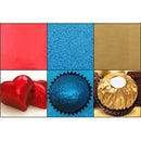 Colorful tinfoils 8x8cm for kitchen candy and chocolate wrapping by Decorbites