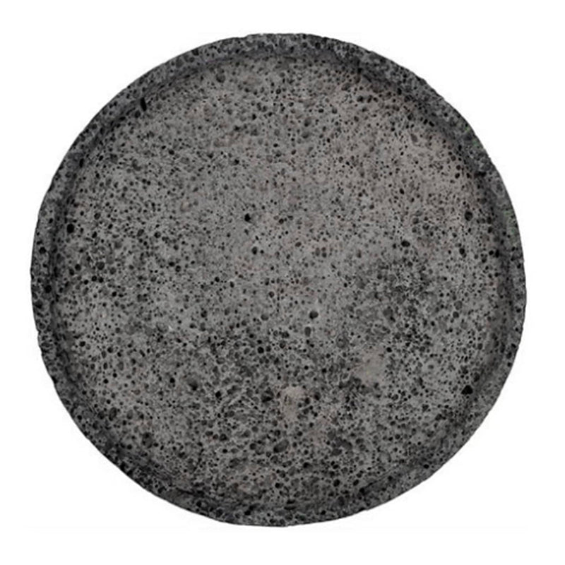 Comal Pizza Stone Volcanic Stone with Edge Border 14.5 inches