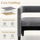 Comfy Accent Armchair with Footrest-Gray by LJGDeals